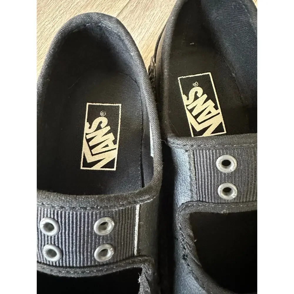 Vans Mary Jane Creeper Black Grunge Core Shoes size 5.5 - Picture 6 of 11